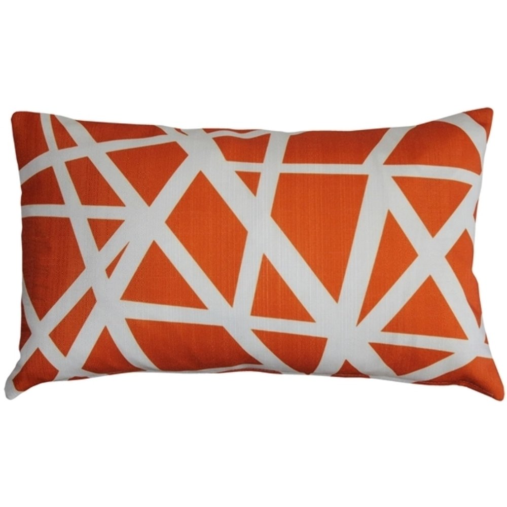 Bird's Nest Orange Throw Pillow 12x19, Complete with Pillow Insert