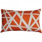 Bird's Nest Orange Throw Pillow 12x19, Complete with Pillow Insert