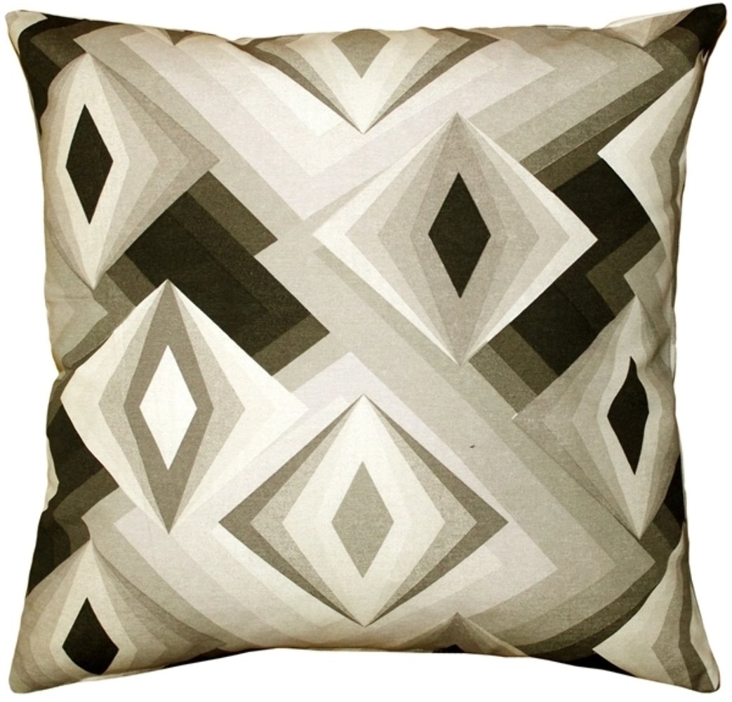 Asscher Cut Throw Pillow 20x20, Complete with Pillow Insert