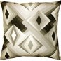 Asscher Cut Throw Pillow 20x20, Complete with Pillow Insert