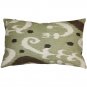 Indah Ikat Green 12x20 Throw Pillow, Complete with Pillow Insert