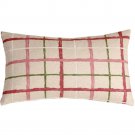 Albany Checks 12x20 Throw Pillow, Complete with Pillow Insert