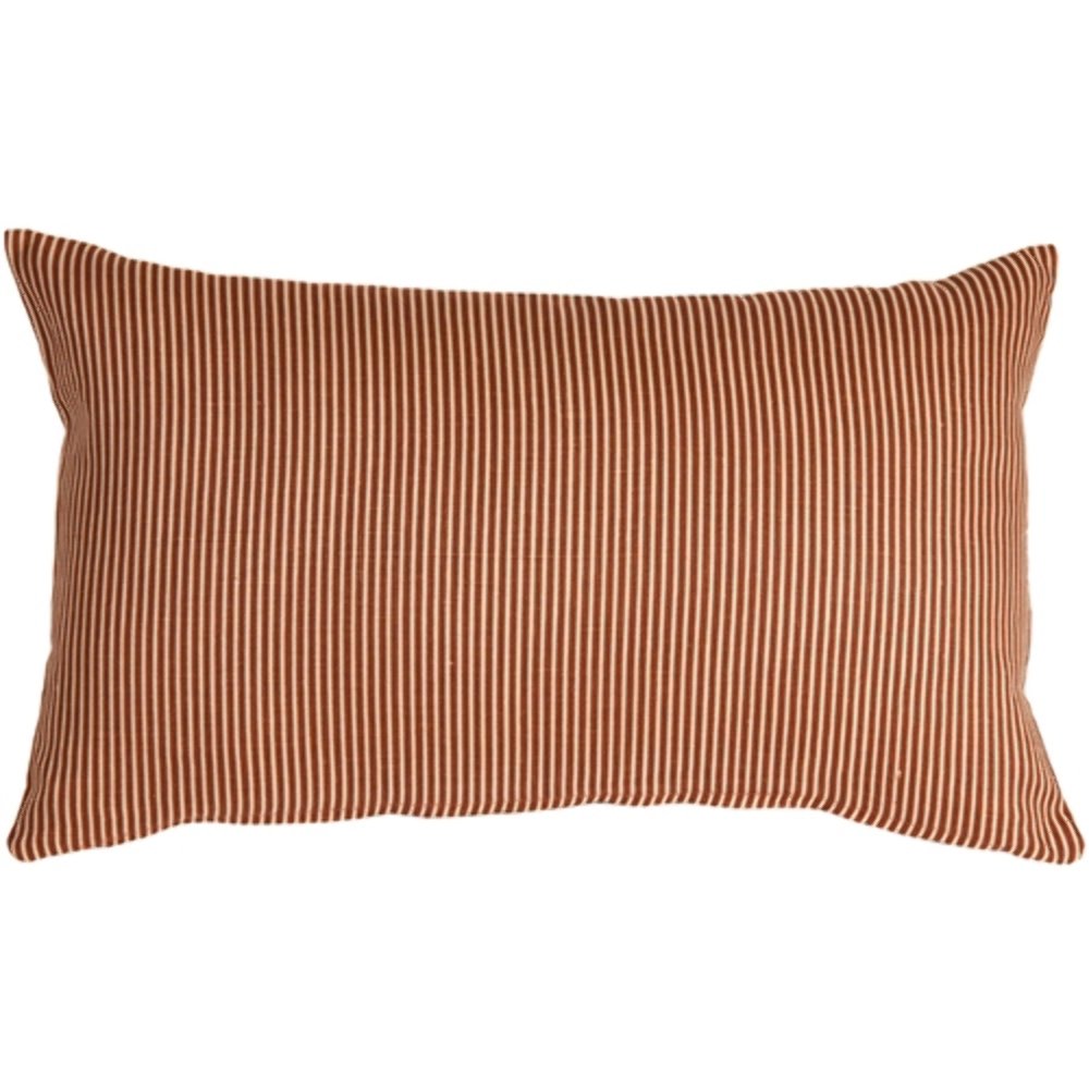 Ticking Stripe Sienna 12x19 Throw Pillow, Complete with Pillow Insert