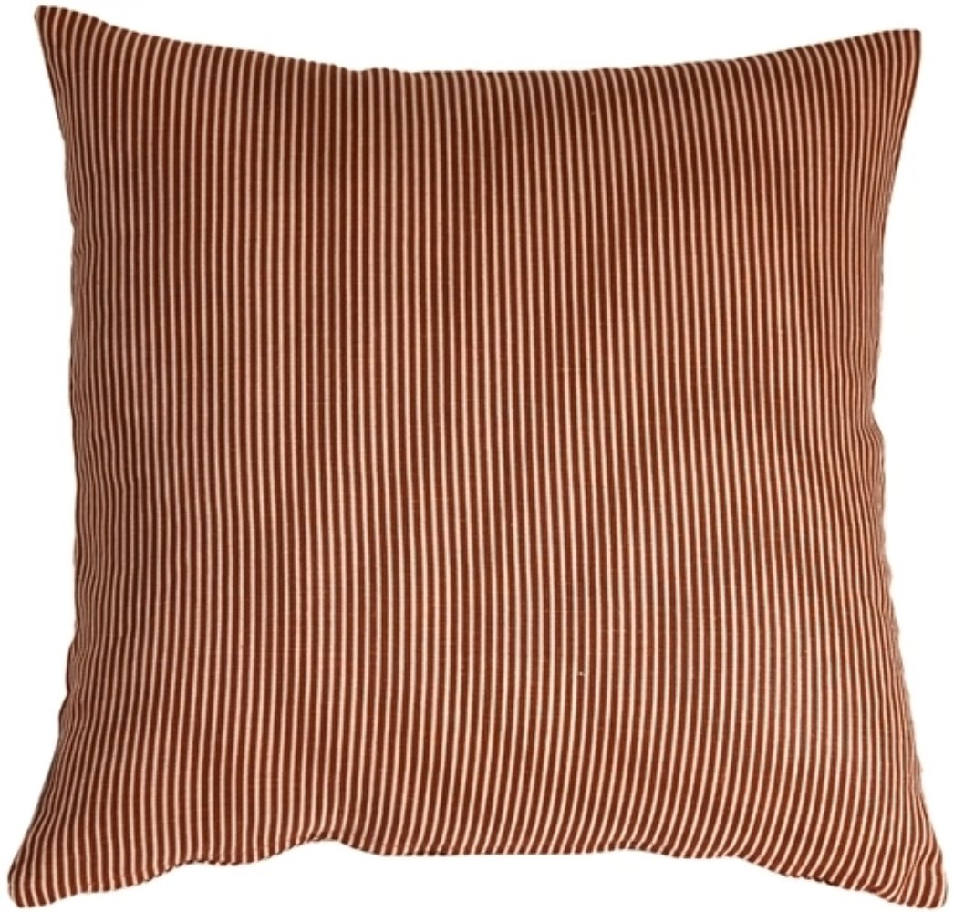 Ticking Stripe Sienna 15x15 Throw Pillow, Complete with Pillow Insert