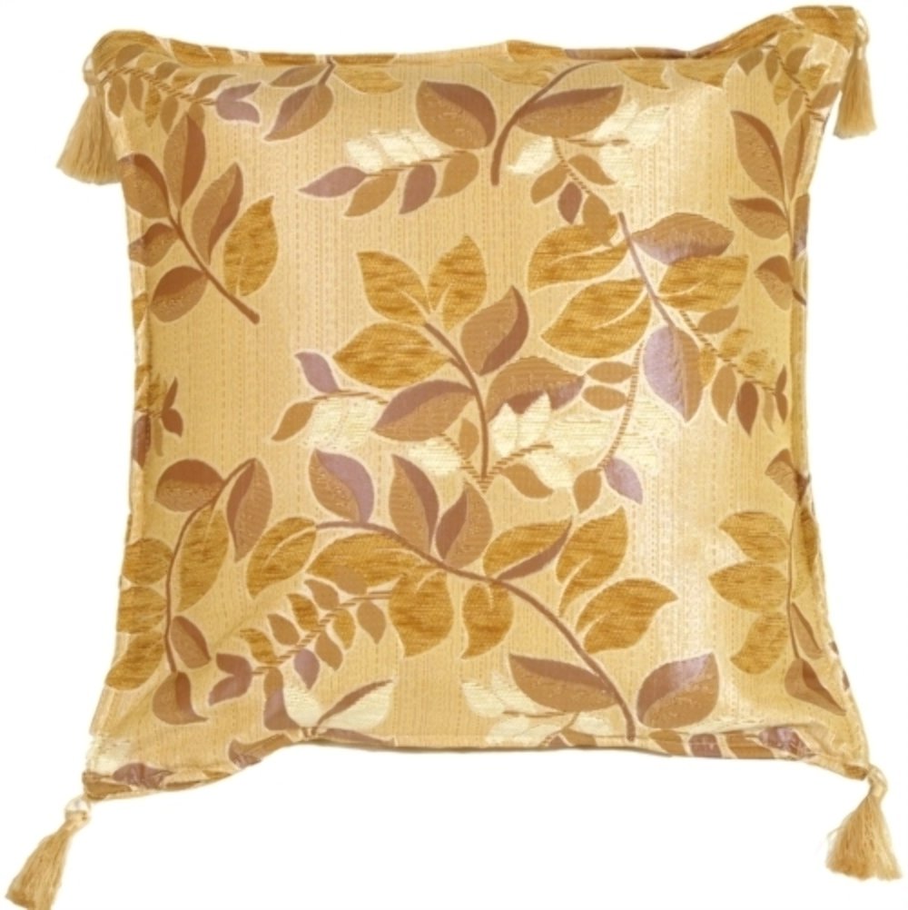 Leaf Textures in Neutral and Cream Throw Pillow, Complete with Pillow Insert