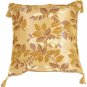 Leaf Textures in Neutral and Cream Throw Pillow, Complete with Pillow Insert
