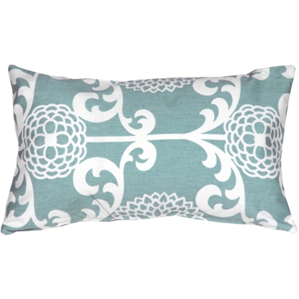 Waverly Fun Floret Spa 12x20 Throw Pillow, Complete with Pillow Insert