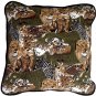 Safari Print Cotton Large Throw Pillow, Complete with Pillow Insert
