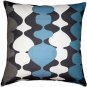 Lava Lamp Charcoal Blue 19x19 Throw Pillow, Complete with Pillow Insert