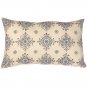 Medallion Handprint Lake 12X20 Throw Pillow, Complete with Pillow Insert