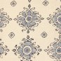 Medallion Handprint Lake 12X20 Throw Pillow, Complete with Pillow Insert