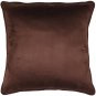 Sedona Microsuede Chocolate Brown Throw Pillow 20x20, Complete with Pillow Inser
