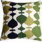 Lava Lamp Green 20x20 Throw Pillow, Complete with Pillow Insert