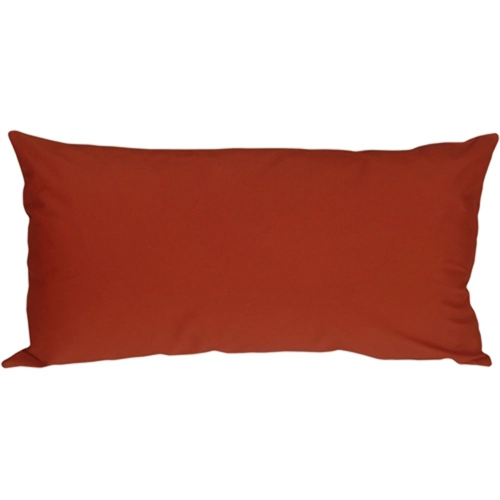 Caravan Cotton Rust 9x18 Throw Pillow, Complete with Pillow Insert