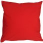 Caravan Cotton Red 23x23 Throw Pillow, Complete with Pillow Insert