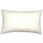 Tuscany Linen White Throw Pillow 12x19, Complete with Pillow Insert