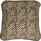 Deer Print Cotton Large Throw Pillow, Complete with Pillow Insert