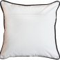 Graphic Flower Cotton Throw Pillow 16x16, Complete with Pillow Insert