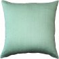 Tuscany Linen Aqua Green Throw Pillow 17x17, Complete with Pillow Insert