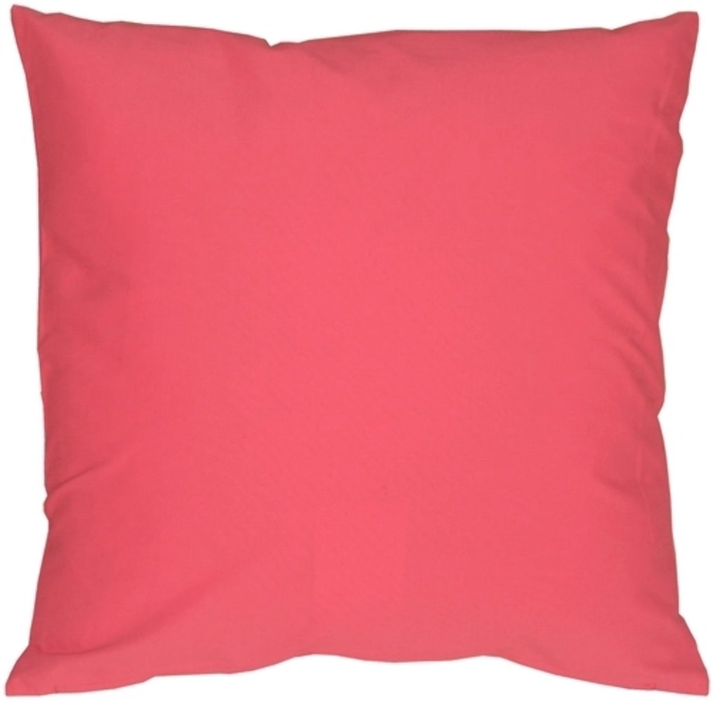 Caravan Cotton Pink 20x20 Throw Pillow, Complete with Pillow Insert