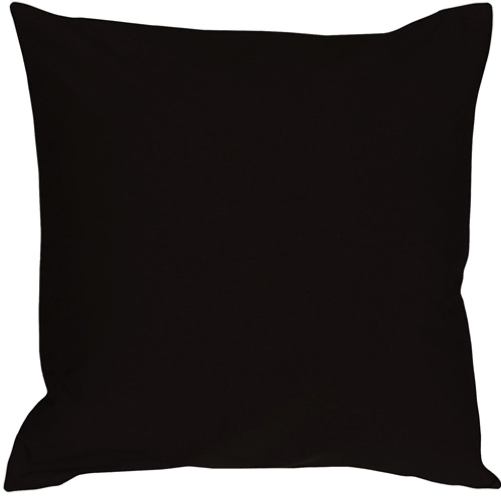 Caravan Cotton Black 20x20 Throw Pillow, Complete with Pillow Insert