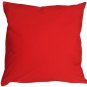 Caravan Cotton Red 20x20 Throw Pillow, Complete with Pillow Insert