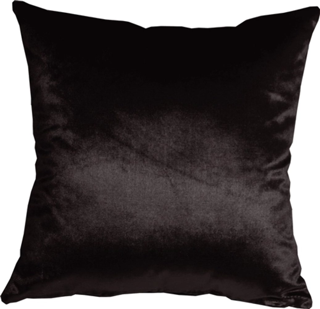 Milano 16x16 Black Decorative Pillow, Complete with Pillow Insert