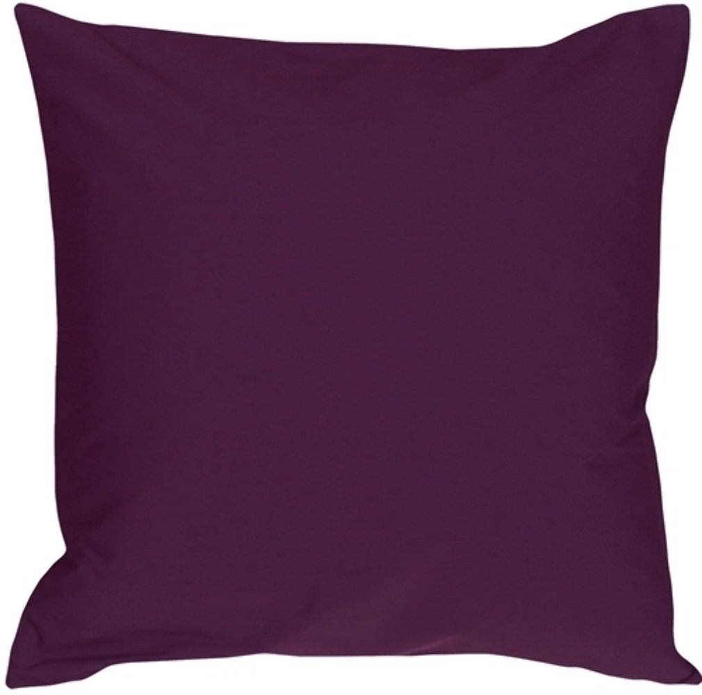 Caravan Cotton Purple 20x20 Throw Pillow, Complete with Pillow Insert