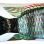 Maori Wrasse Fish Pillow 12x19, Complete with Pillow Insert