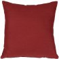Tuscany Linen Red Throw Pillow 17x17, Complete with Pillow Insert