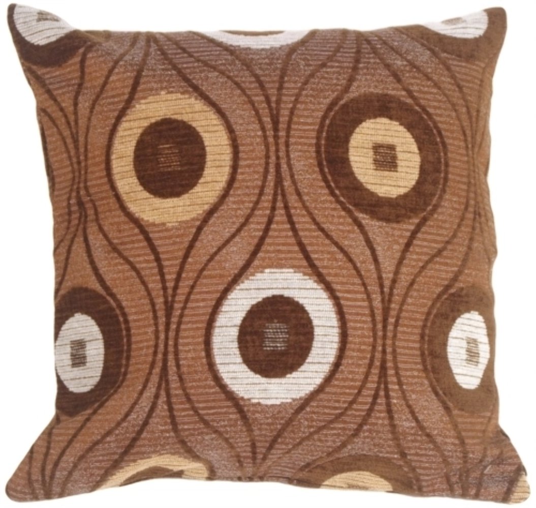 Pods in Chocolate Throw Pillow, Complete with Pillow Insert