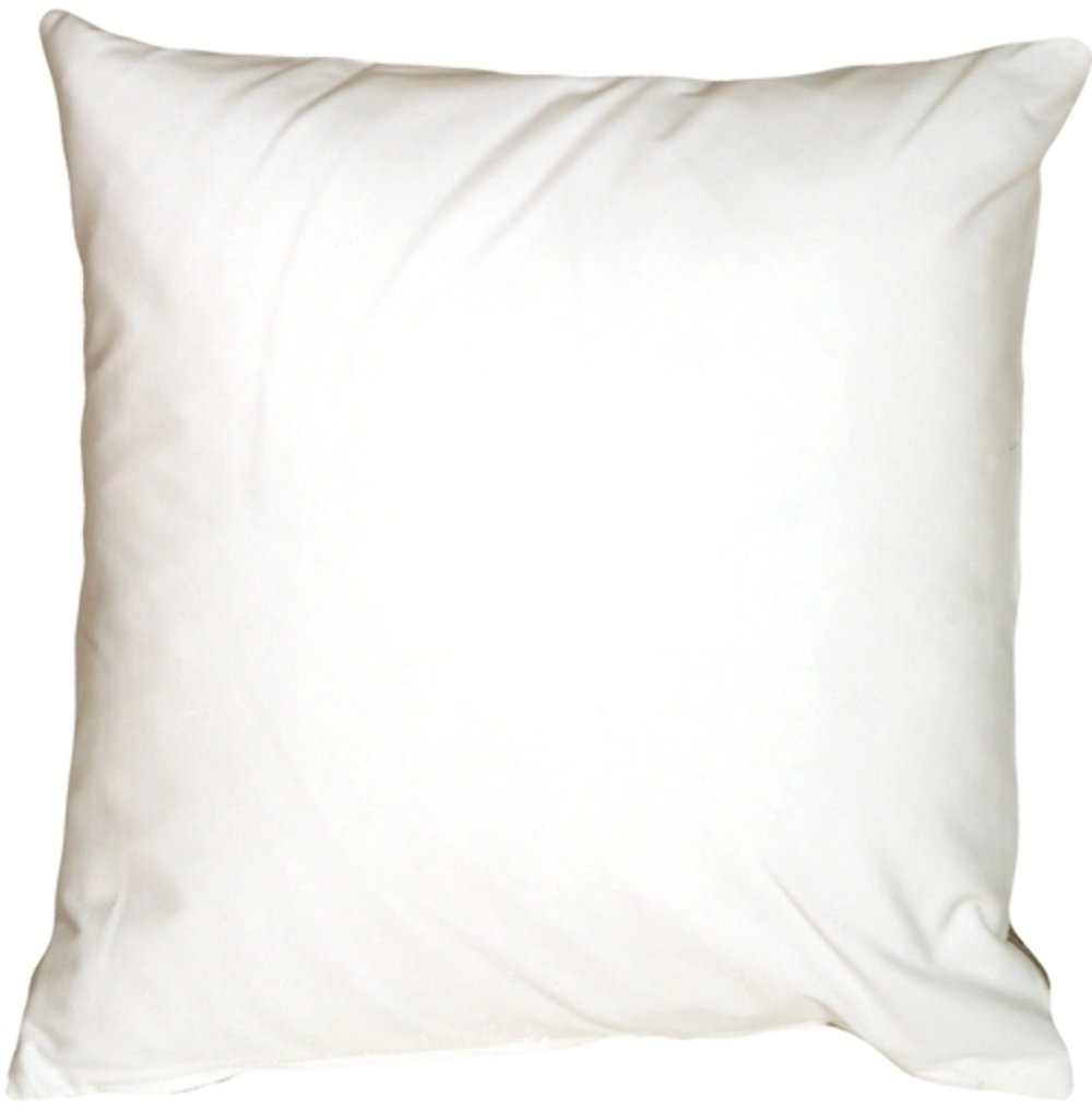 Caravan Cotton White 20x20 Throw Pillow, Complete with Pillow Insert