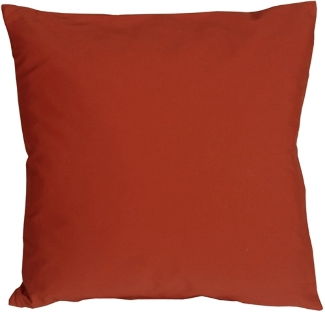 Caravan Cotton Rust 20x20 Throw Pillow, Complete with Pillow Insert