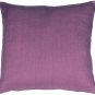 Tuscany Linen Purple Throw Pillow 17x17, Complete with Pillow Insert