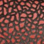 Pebbles in Red 18x18 Faux Fur Throw Pillow, Complete with Pillow Insert