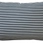 Dots and Stripes Throw Pillow 12x18, Complete with Pillow Insert