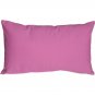 Caravan Cotton Orchid Pink 12x19 Throw Pillow, Complete with Pillow Insert