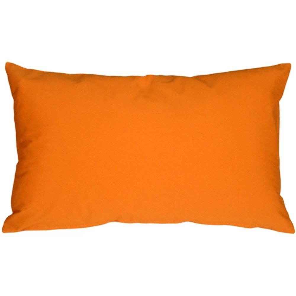 Caravan Cotton Orange 12x19 Throw Pillow, Complete with Pillow Insert