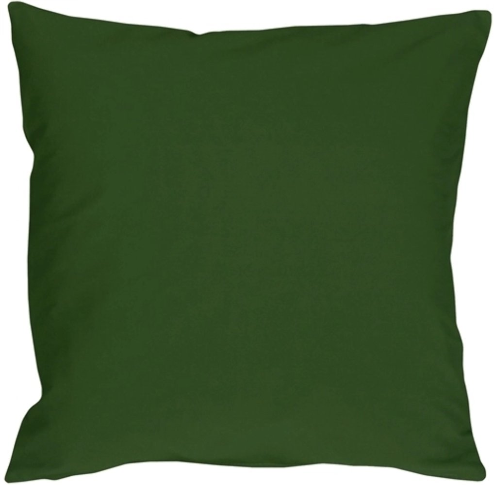 Caravan Cotton Forest Green 16x16 Throw Pillow, Complete with Pillow Insert