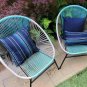 Sunbrella Stanton Lagoon 20x20 Outdoor Pillow, Complete with Pillow Insert