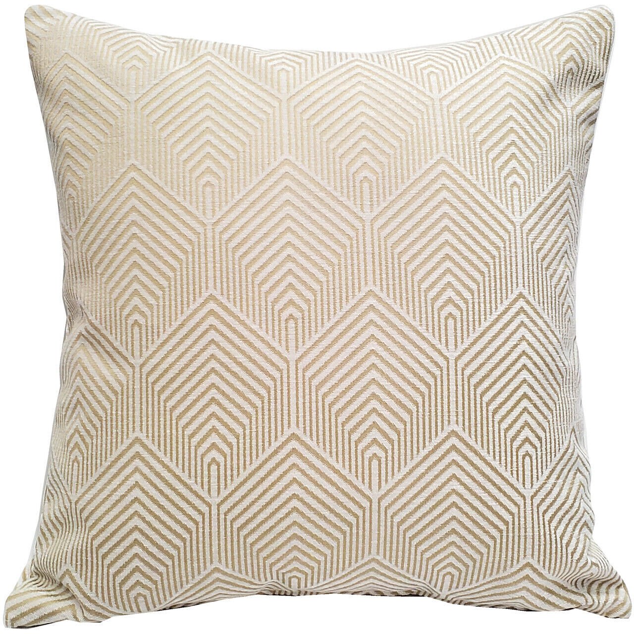 Sahara Cream and Gold Textured Throw Pillow 20x20