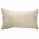 Sahara Cream and Gold Textured Throw Pillow 12x20