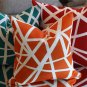 Bird's Nest Orange Throw Pillow 19x19, Complete with Pillow Insert