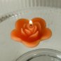12 Coral Orange Floating Rose Wedding Party Candles candle