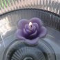 12 Lavender Floating Rose Wedding Party Candles candle