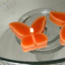 8 Coral Floating Butterfly Wedding Party Candles candle