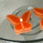 8 Coral Floating Butterfly Wedding Party Candles candle