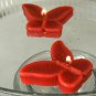 8 Red Floating Butterfly Wedding Party Candles candle
