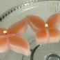 8 Peach Floating Butterfly Wedding Party Candles candle
