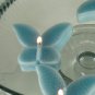 8 Turquoise Floating Butterfly Wedding Party Candles candle